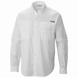 Columbia PFG Tamiami™ II Långärmad Tröja Herr Vita (OXZYH4025)